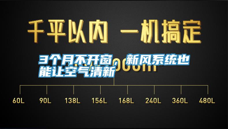 3个月不开窗，新风系统也能让空气清新