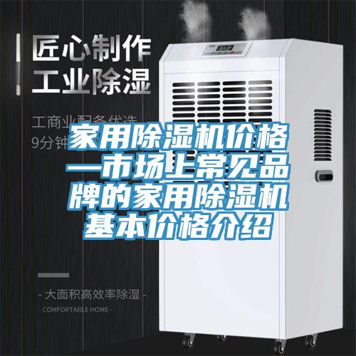 家用除湿机价格—市场上常见品牌的家用除湿机基本价格介绍