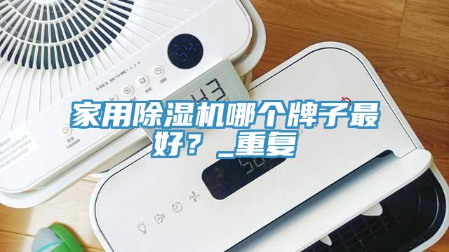 家用除湿机哪个牌子最好？_重复