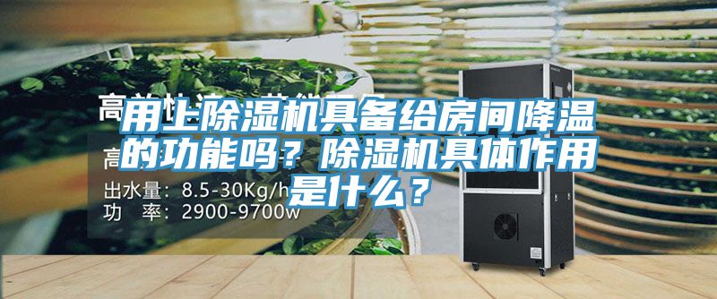 用上除湿机具备给房间降温的功能吗？除湿机具体作用是什么？