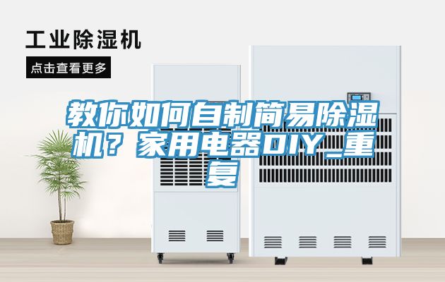 教你如何自制简易除湿机？家用电器DIY_重复