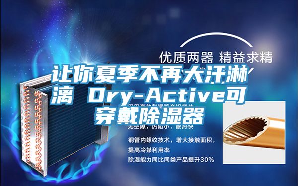 让你夏季不再大汗淋漓 Dry-Active可穿戴除湿器