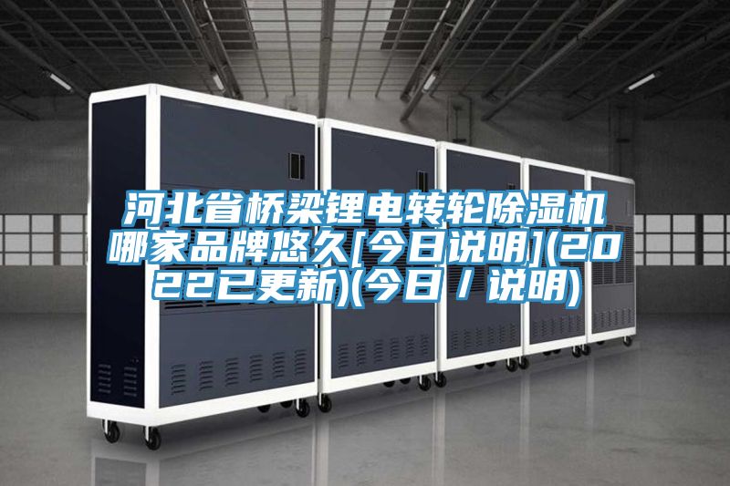 河北省桥梁锂电转轮除湿机哪家品牌悠久[今日说明](2022已更新)(今日／说明)