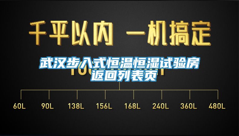 武汉步入式恒温恒湿试验房 返回列表页