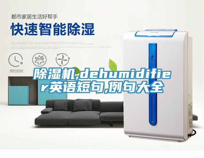 除湿机,dehumidifier英语短句,例句大全