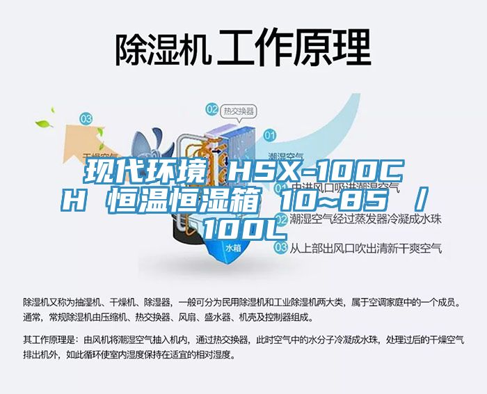 现代环境 HSX-100CH 恒温恒湿箱 10~85℃／100L