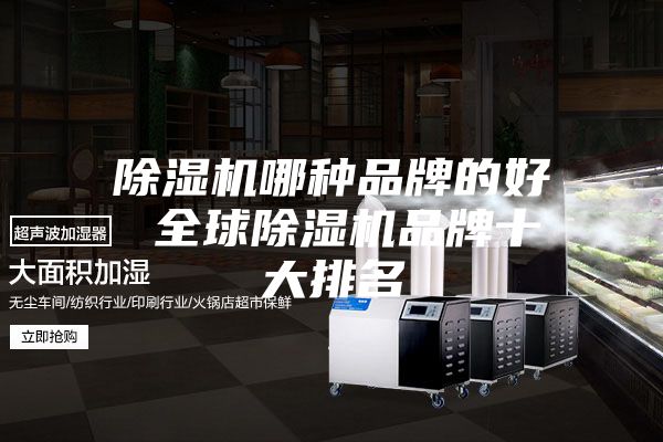 除湿机哪种品牌的好 全球除湿机品牌十大排名